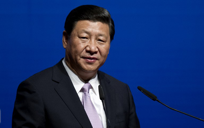 China's President Xi Jinping speaks during the Malaysia-China Economic Summit in Kuala Lumpur on October 4, 2013. (AFP Photo / Mohd Rasfan)