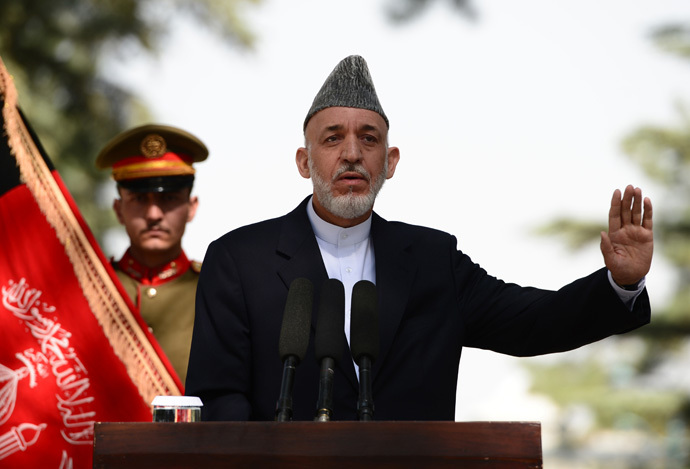Afghanistan president Hamid Karzai (AFP Photo)