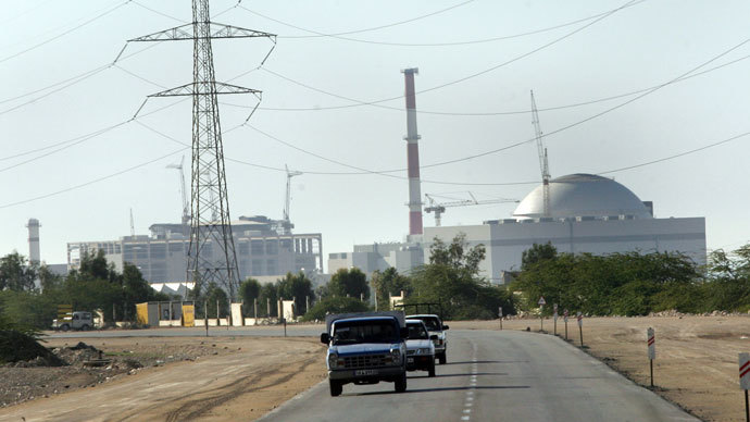 A general view of Bushehr nuclear power plant at the Iranian Persian Gulf port of Bushehr, 1200 Kms south of Tehran.(AFP Photo / Behrouz Mehri)