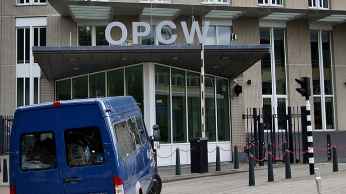 The headquarters of the Organization for the Prohibition of Chemical Weapons (OPCW). (AFP Photo / Guus Schoonewille)