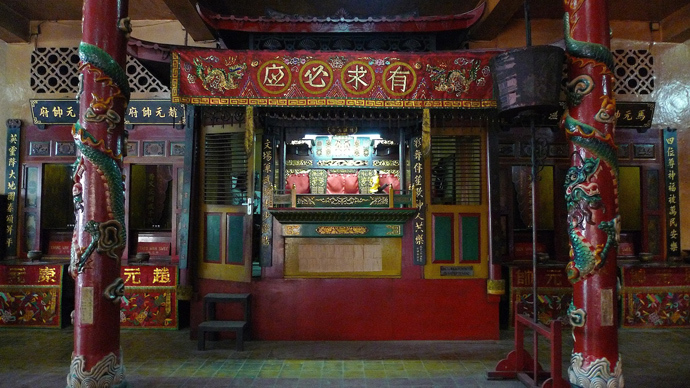 Ancient Chinese puppet theater in Surabaya. Photo by Andre Vltchek