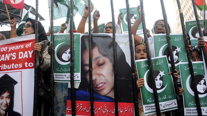 Aafia Siddiqui.(AFP Photo / Rizwan Tabassum)