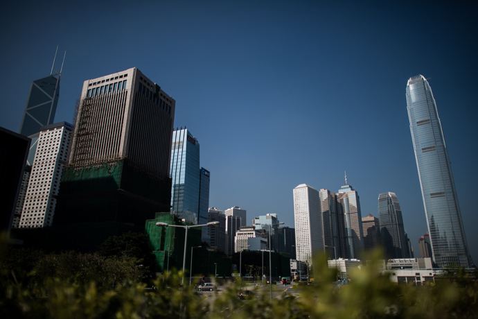 High rise buildings of the city's financial district are seen in Hong Kong (AFP Photo / Philippe Lopez) 