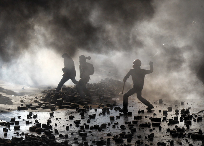 Kiev, February 18, 2013. (AFP Photo / Anatoli Stepanov)