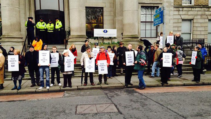 Protests continue over use of Shannon Airport in Ireland