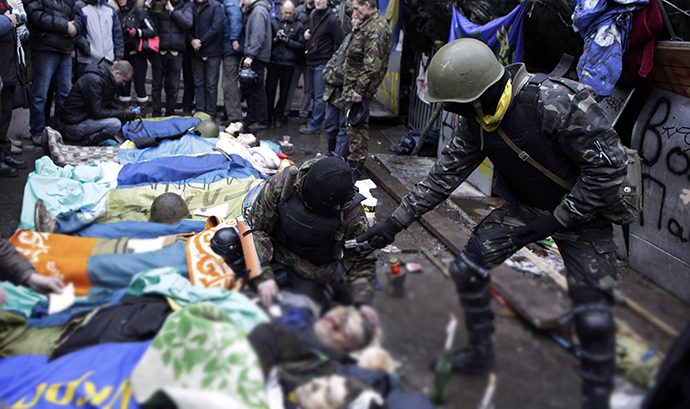 Kiev, February 20, 2014 (AFP Photo / Alexander Chekmenev)