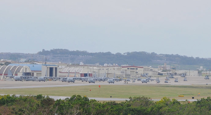 Futenma air base in Okinawa (Image by Andre Vltchek)