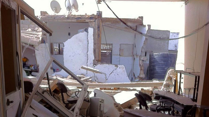 A view of the damage caused after explosions that took place at midnight, in the Salaheddin district of Tripoli May 21, 2014.(Reuters / Ismail Zitouny)