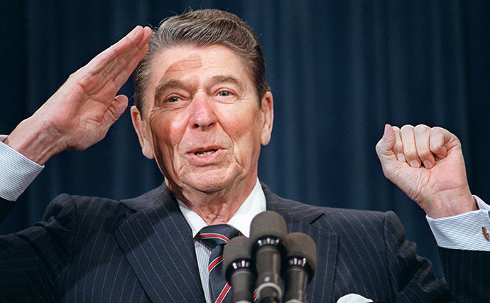 US President Ronald Reagan (AFP Photo / Mike Sargent)
