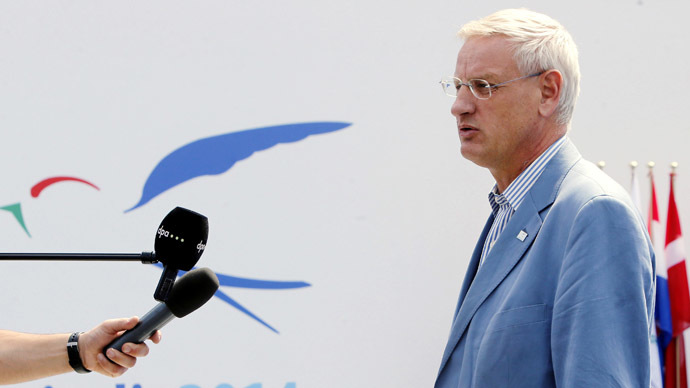 ‘Carl Bildt - slavish supporter of US, not European values’