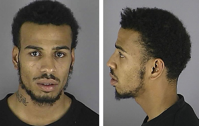 This undated handout combination of mugshots received August 27, 2014 courtesy of Hennepin County Sheriff's Office shows Douglas McAuthur McCain. (AFP Photo/Hennepin County Sheriff's Office)