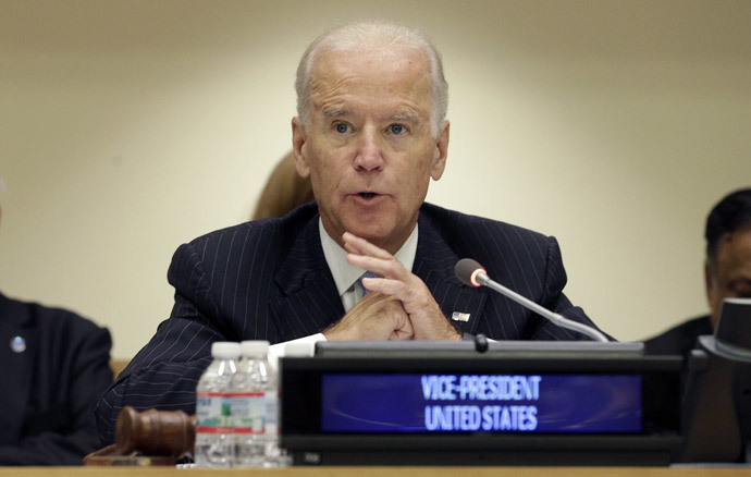US Vice President Joe Biden (AFP Photo / Pool / Andrew Gombert)