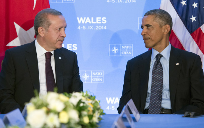 US President Barack Obama and Turkey's Prime Minister Recep Tayyip Erdogan (AFP Photo/Saul Loeb)