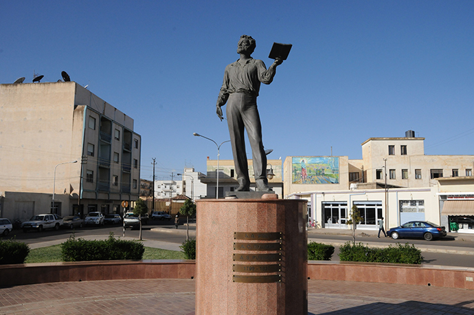 Pushkin in Asmara - he was partially Eritrean (Photo by Andre Vltchek)