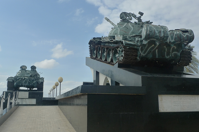 Tanks that sacrificed themselves during the battle for Massawa (Photo by Andre Vltchek)