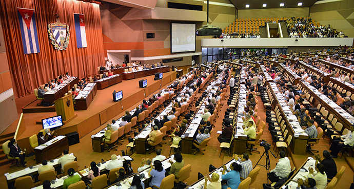 General view during the Cuban Parliament Annual Session (AFP Photo)