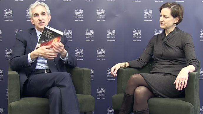 Former Legatum Institute President and CEO Jeffrey Gedmin interviewing Legatum's Director of Global Transitions, Anne Applebaum