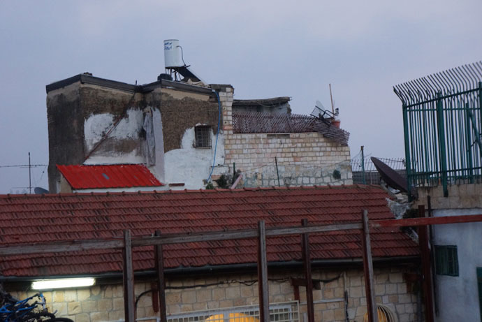 Loaiâs family defends the territory â their house towers over a block near the al-Aqsa mosque (Photo by Nadezhda Kevorkova)