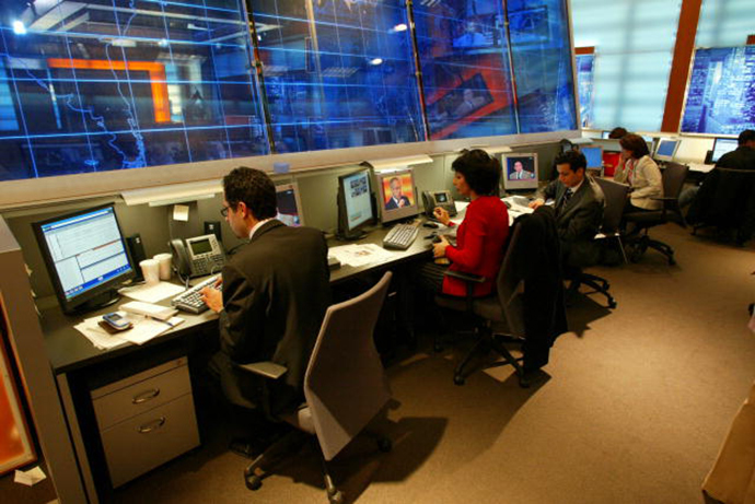 Newsroom at the Middle East Broadcasting Networks, Inc. (Image from wikipedia.org)