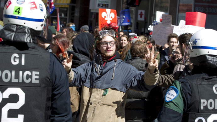 Violent crackdown at Quebec student rally ‘only serves to galvanize protests’