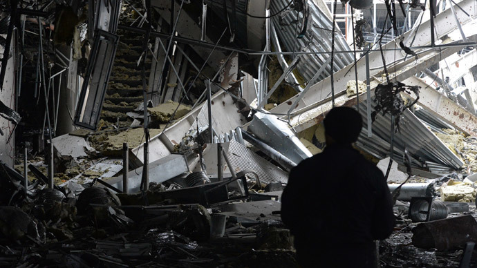 The remains of the Donetsk airport (RIA Novosti / Mikhail Voskresenskiy) 