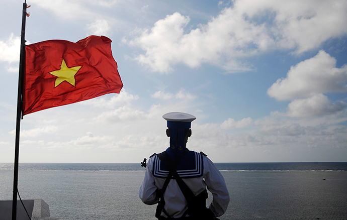 A Vietnamese naval soldier (Reuters / Quang Le)