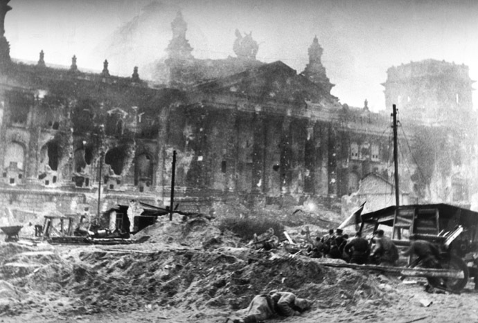 1941-1945; wartime photo; World War two; seizure of Berlin. (RIA Novosti)
