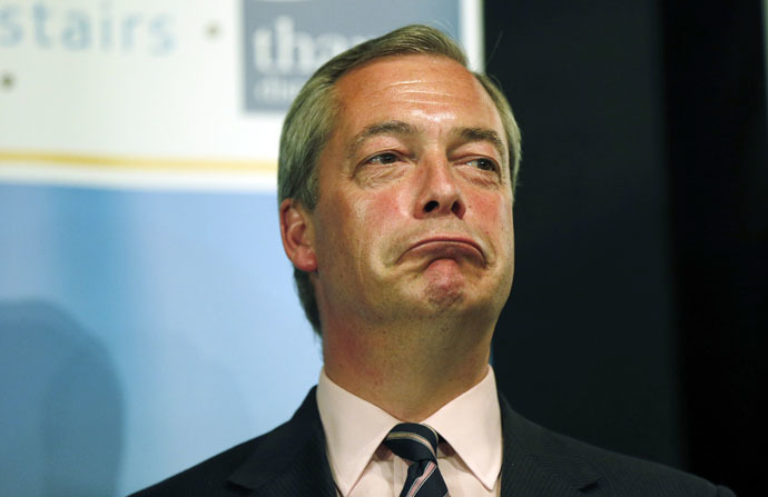 Nigel Farage, leader of the United Kingdom Independence Party (UKIP) (Reuters/Suzanne Plunkett)