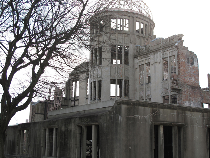 Nuclear Dome, Hiroshima, Japan - legacy of it, is perverted.(Photo by Andre Vltchek)