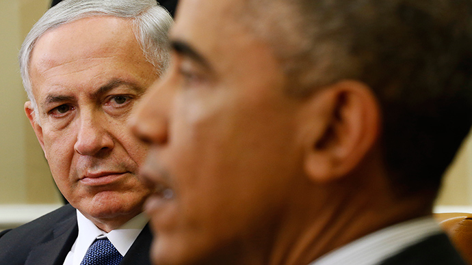 U.S. President Barack Obama (R) meets with Israel's Prime Minister Benjamin Netanyahu (Reuters / Kevin Lamarque)