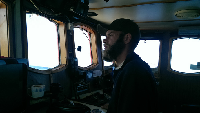 Joel Opperdoes, captain of the ship Marianne av GÃ¶teborg (Photo by Nadezhda Kevorkova)