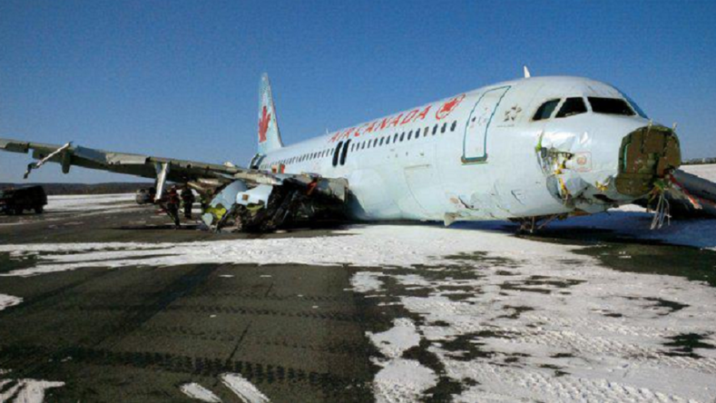 Halifax : l’atterrissage manqué d’un avion d’Air Canada a fait 23 blessés