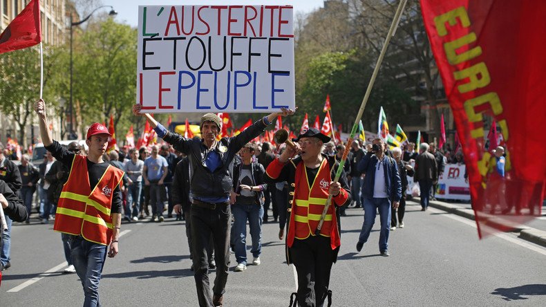 Journée contre l’austérité : les syndicats défilent pour l’emploi et le pouvoir d’achat (VIDEO)