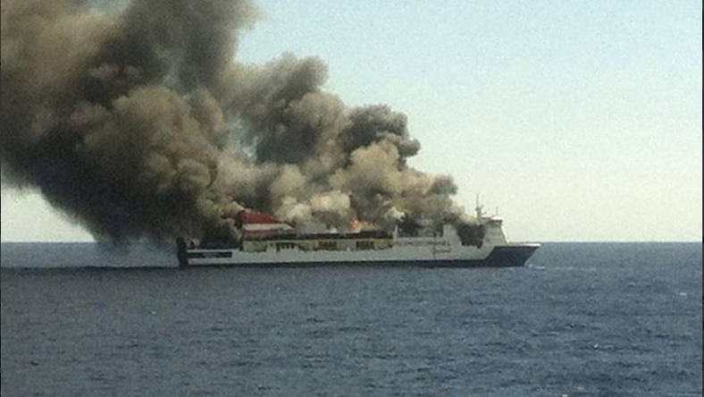 Ferry en feu entre Palma et Valence : 170 passagers en cours d'évacuation
