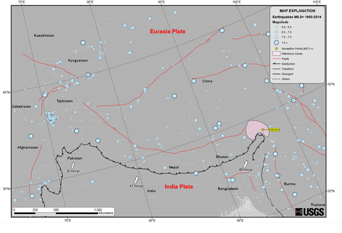 Tremblement de terre dévastateur au Népal  - 3600 personnes ont péri