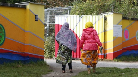 Un camp de réfugiés en Allemagne