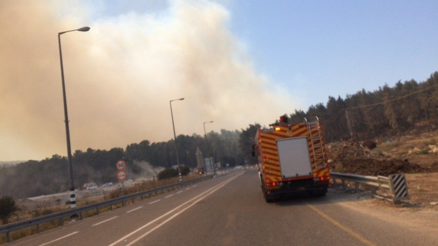 Immenses feux de forêt près de Jérusalem