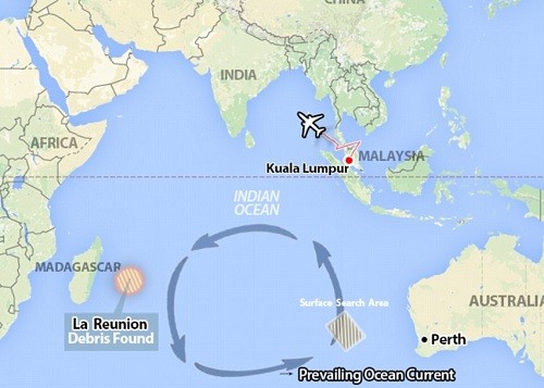 Des océanographes australiens avaient prédit que les restes du MH370 arriveraient à La Réunion