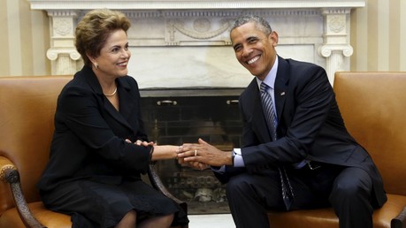 Dilma Rousseff et Barack Obama à Washington