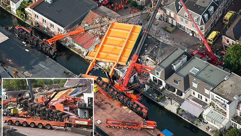 Plus de peur que de mal après la chute des grues d’Alphen-sur-le Rhin aux Pays-Bas