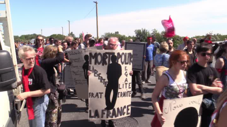 «Non aux frontières et à la déportation» : manifestations pro-migrants à Calais