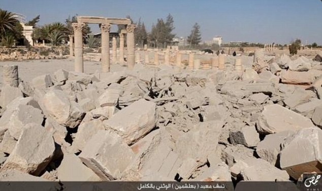 Daesh diffuse des photos de la destruction d'un trésor archéologique de Palmyre