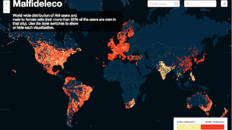 Homme, femme, qui trompe le plus et où? La carte qui révèle tout