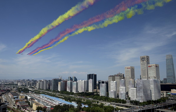 Parade militaire en Chine