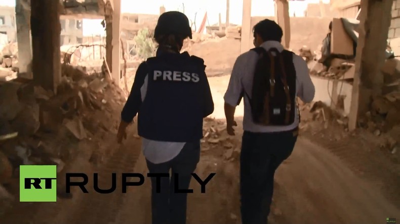 Une équipe de RT sous les balles dans une zone sensible de l’Ouest de la Syrie