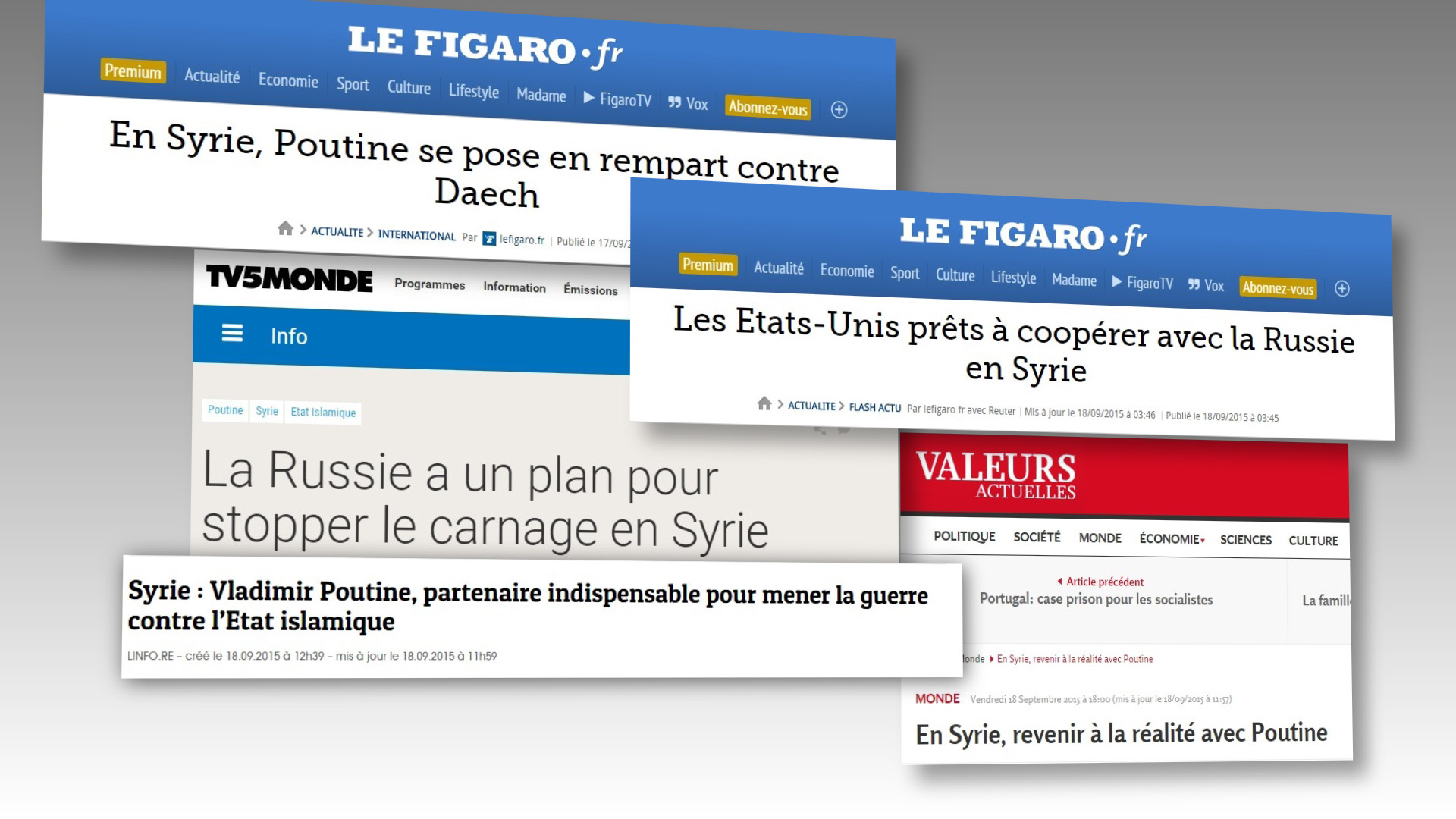 Sarkozy : pour résoudre la crise en Syrie, il faut «dialoguer davantage avec la Russie et Poutine»