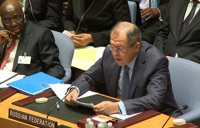 Le Conseil de sécurité de l’ONU à New York présidée par la Russie