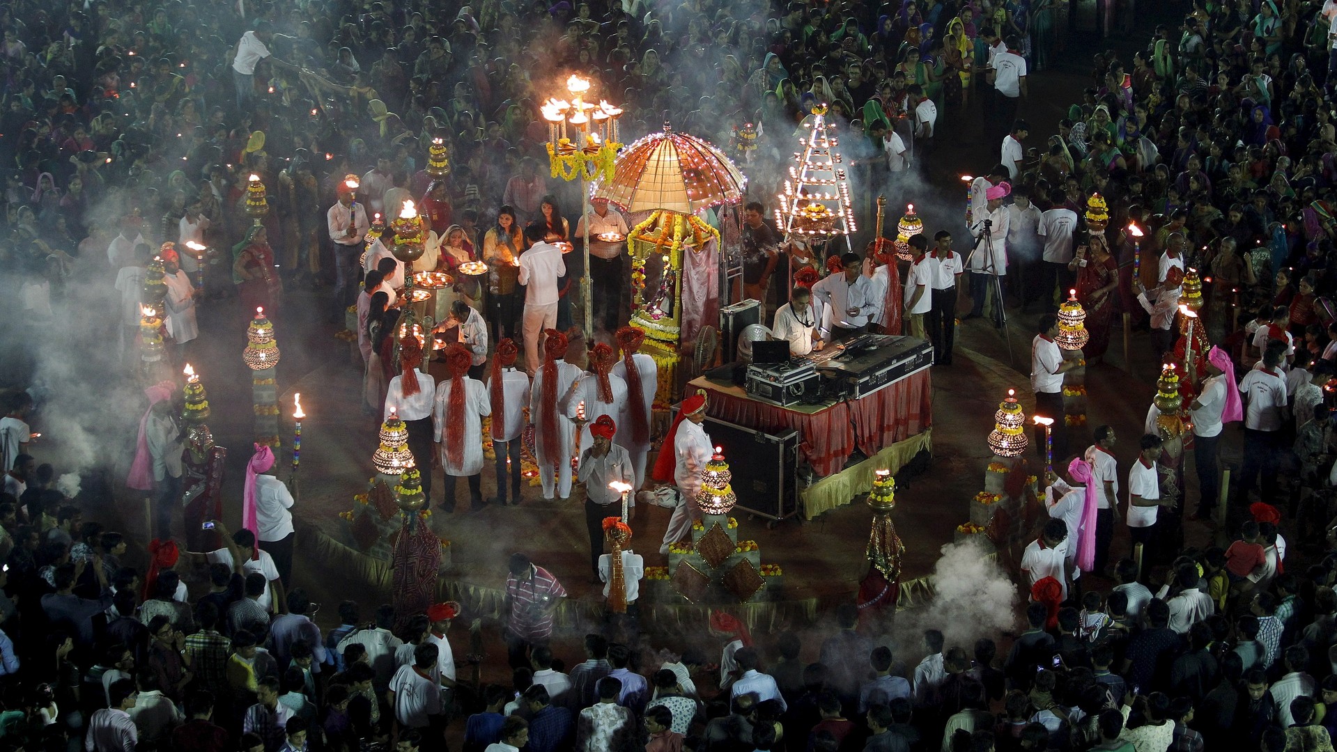 L’Inde célèbre la fête de Navratri qui dure dix jours et neuf nuits