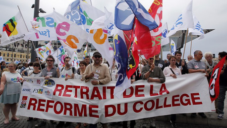 La manifestation contre la réforme du collège a débuté à Paris