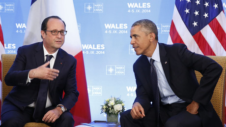 Le président français François Hollande avec son homologue américain Barack Obama